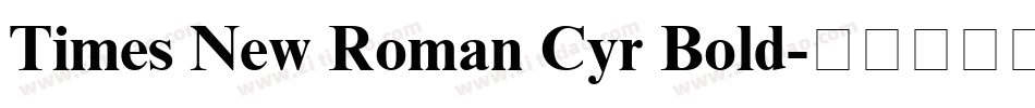 Times New Roman Cyr Bold字体转换